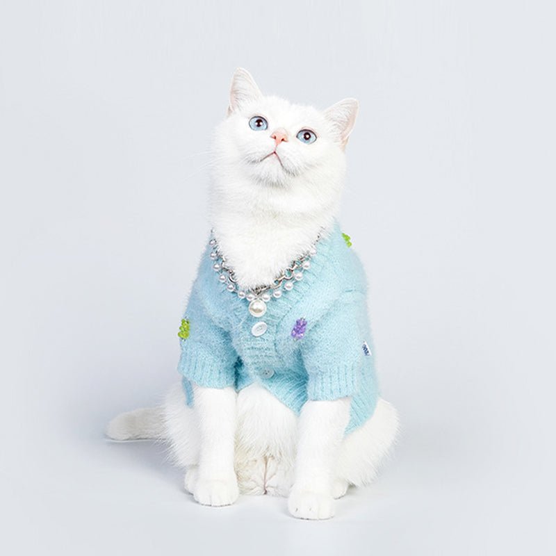 Cat Clothes Knitted Sweater - PIKAPIKA