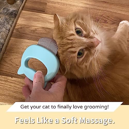 Cat Grooming Brush Fur Remover for Long and Short Haired Cats - PIKAPIKA