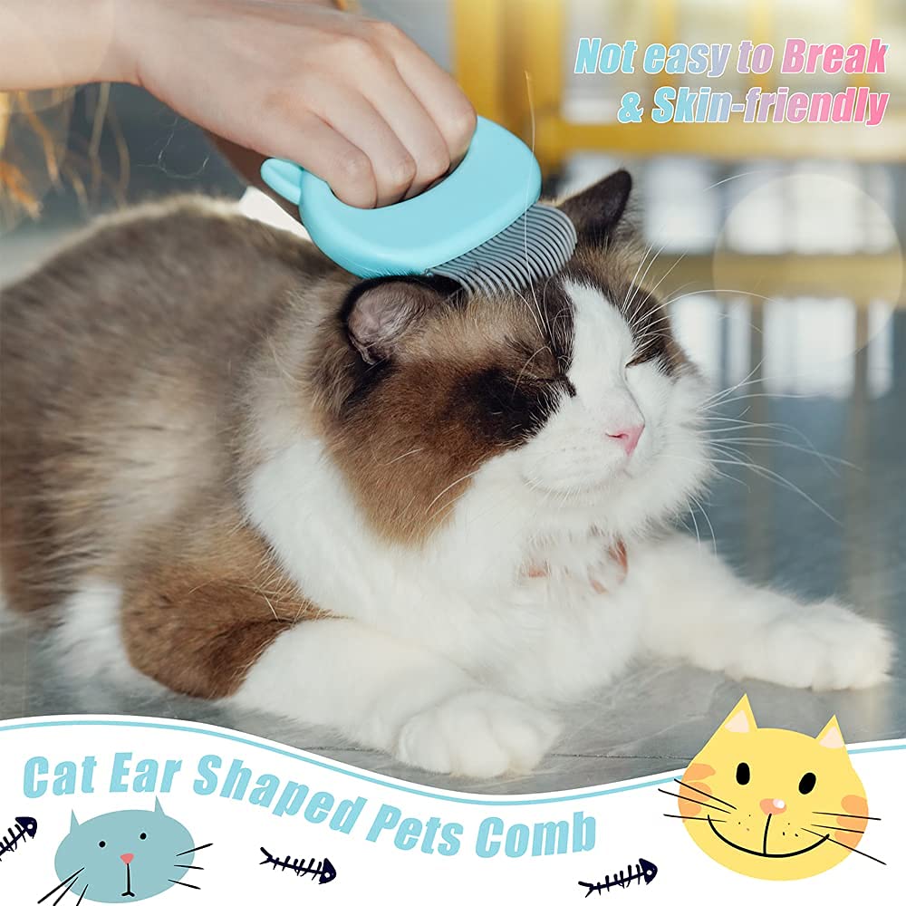 Cat Grooming Brush Fur Remover for Long and Short Haired Cats - PIKAPIKA