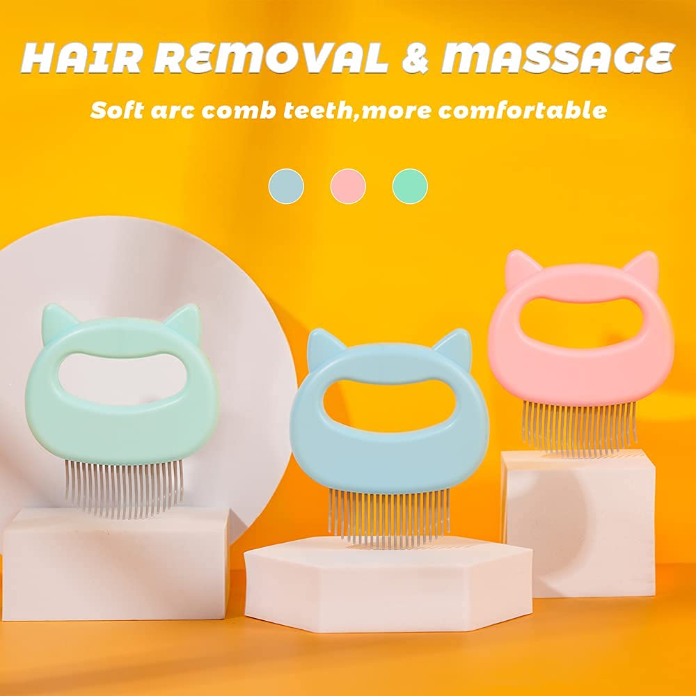 Cat Grooming Brush Fur Remover for Long and Short Haired Cats - PIKAPIKA