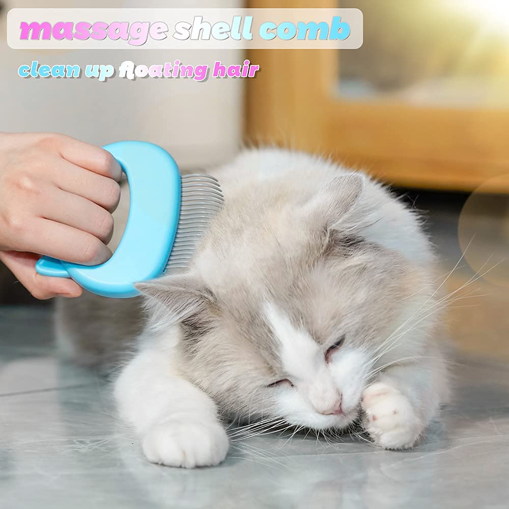 Cat Grooming Brush Fur Remover for Long and Short Haired Cats - PIKAPIKA