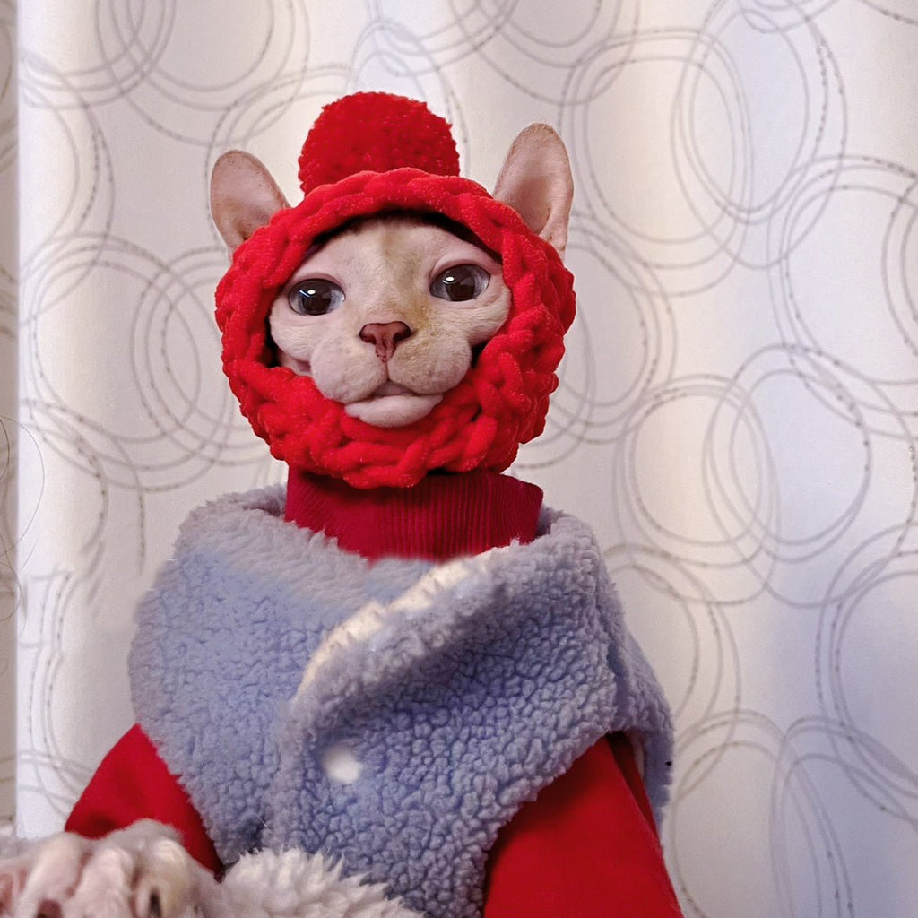 Cat Hat Hand Made knit Wear - PIKAPIKA