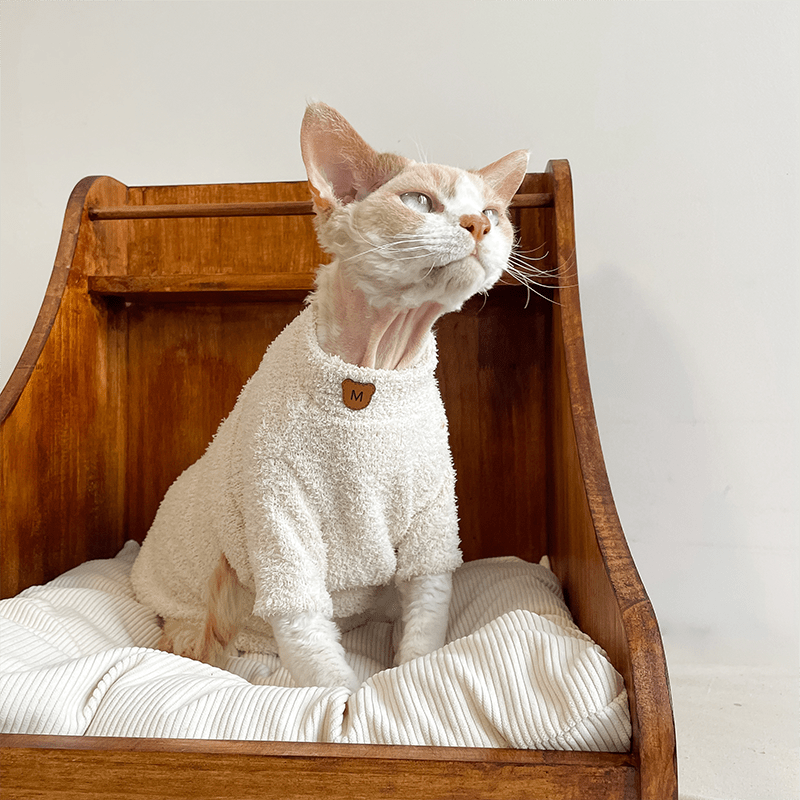 Cat Sweatshirts Sphynx Clothes Fleece Hoodie Soft Pajamas - PIKAPIKA