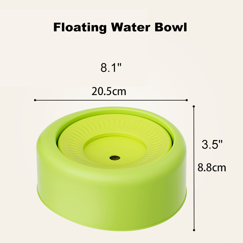 Cat Water Fountain Floating No - Spill Dog Stainless Steel Bowl Set - PIKAPIKA