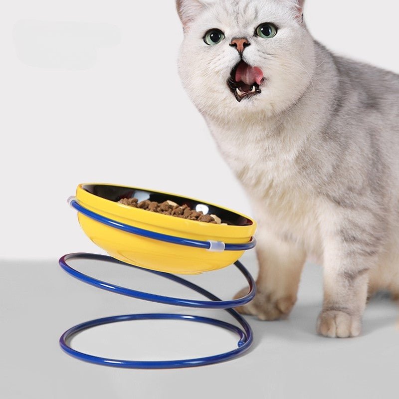 Ceramic Dog Food Water Bowl With Holder Neck - Friendly - PIKAPIKA