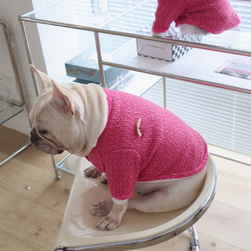 Chanel Style Jacket Warm Dog Clothes - PIKAPIKA