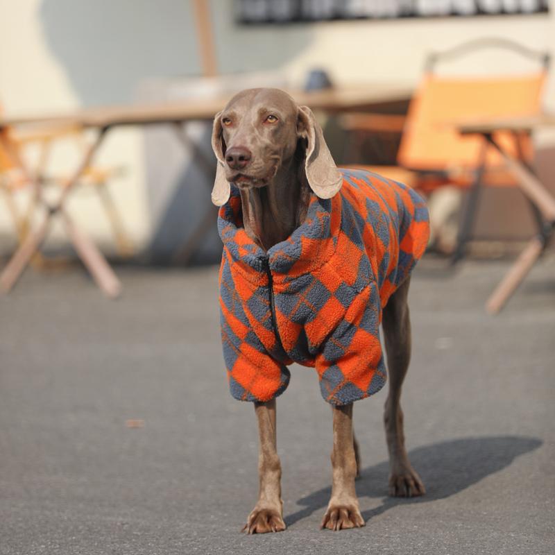 Christmas Diamond - patterned Fleece Jacket Big Dog Coat - PIKAPIKA