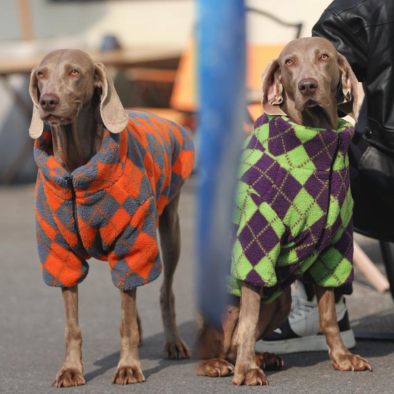 Christmas Diamond - patterned Fleece Jacket Big Dog Coat - PIKAPIKA