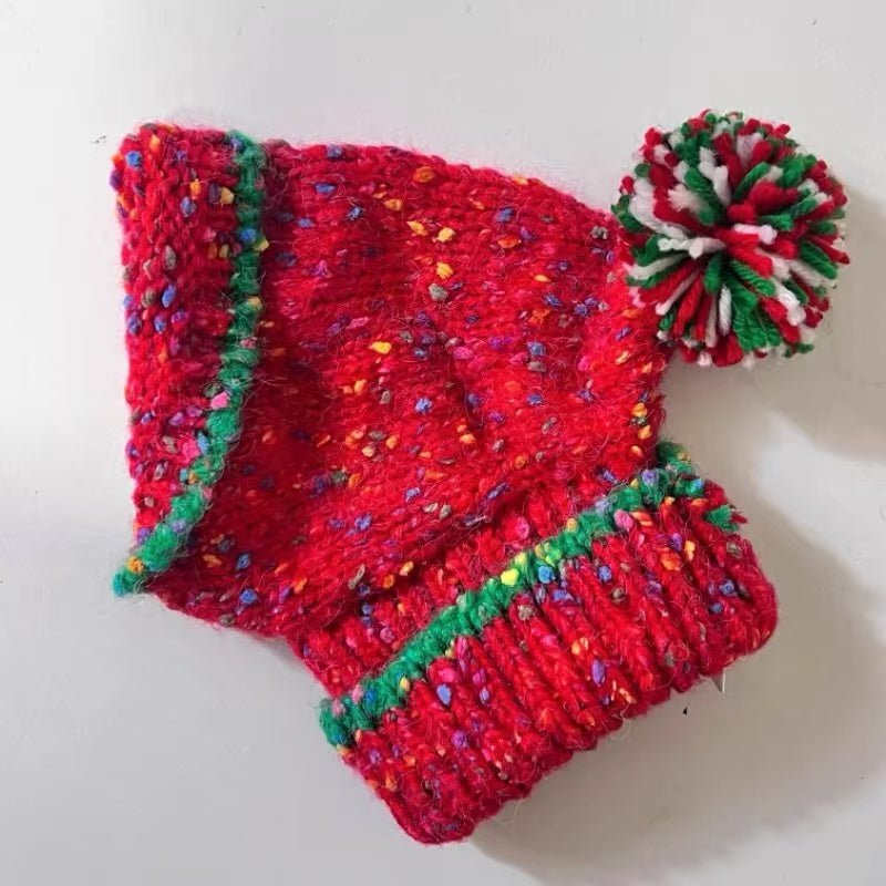Christmas Hat Knitting Warm Ear Protection Dog Hat - PIKAPIKA