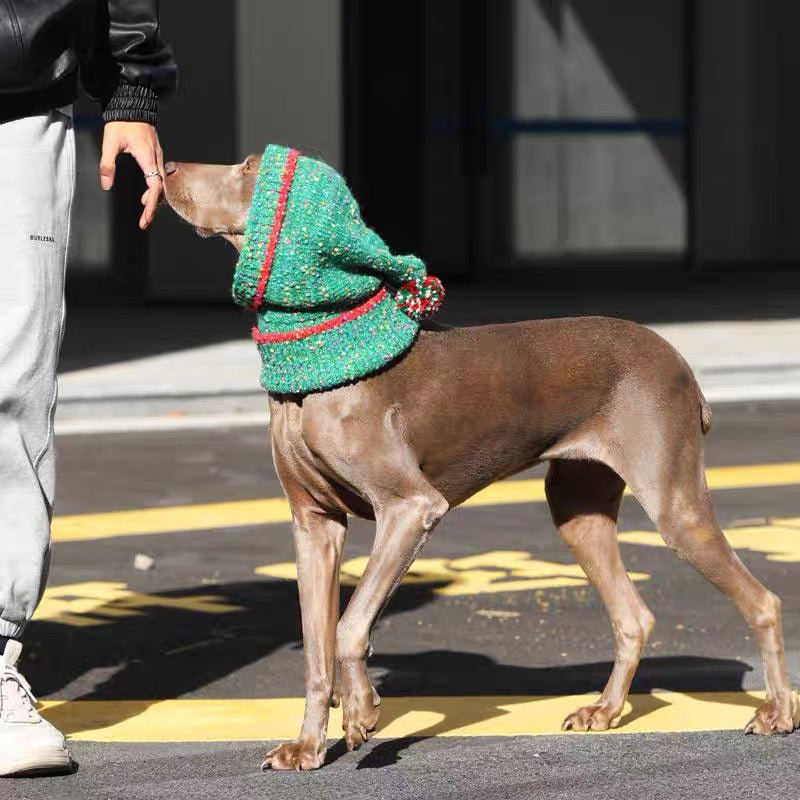 Christmas Hat Knitting Warm Ear Protection Dog Hat - PIKAPIKA