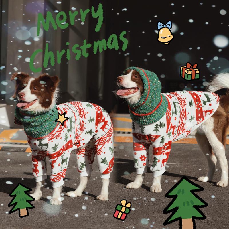 Christmas Hat Knitting Warm Ear Protection Dog Hat - PIKAPIKA