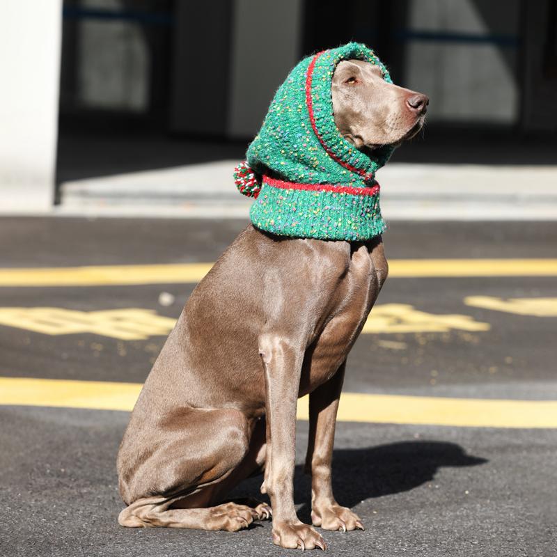 Christmas Hat Knitting Warm Ear Protection Dog Hat - PIKAPIKA
