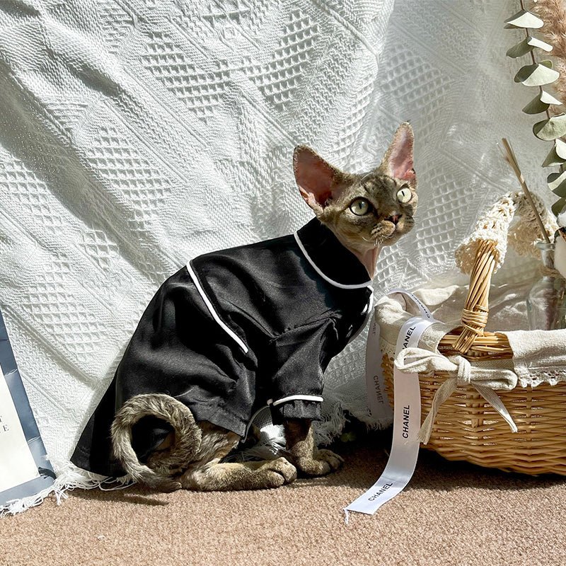 Cotton Breathable Shirt Pajamas Sphynx Cat Clothes - PIKAPIKA
