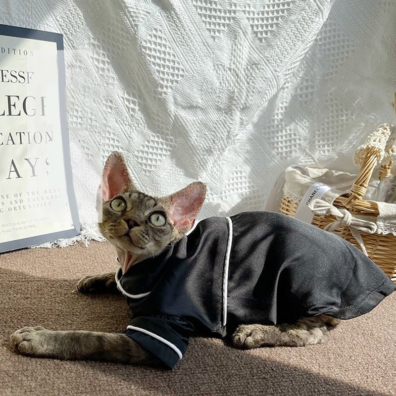 Cotton Breathable Shirt Pajamas Sphynx Cat Clothes - PIKAPIKA
