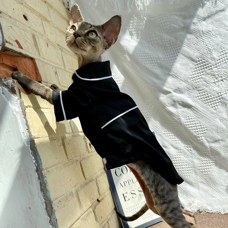 Cotton Breathable Shirt Pajamas Sphynx Cat Clothes - PIKAPIKA