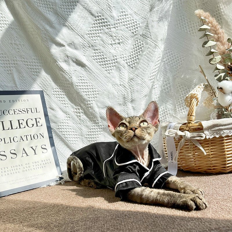 Cotton Breathable Shirt Pajamas Sphynx Cat Clothes - PIKAPIKA