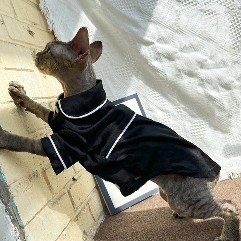 Cotton Breathable Shirt Pajamas Sphynx Cat Clothes - PIKAPIKA