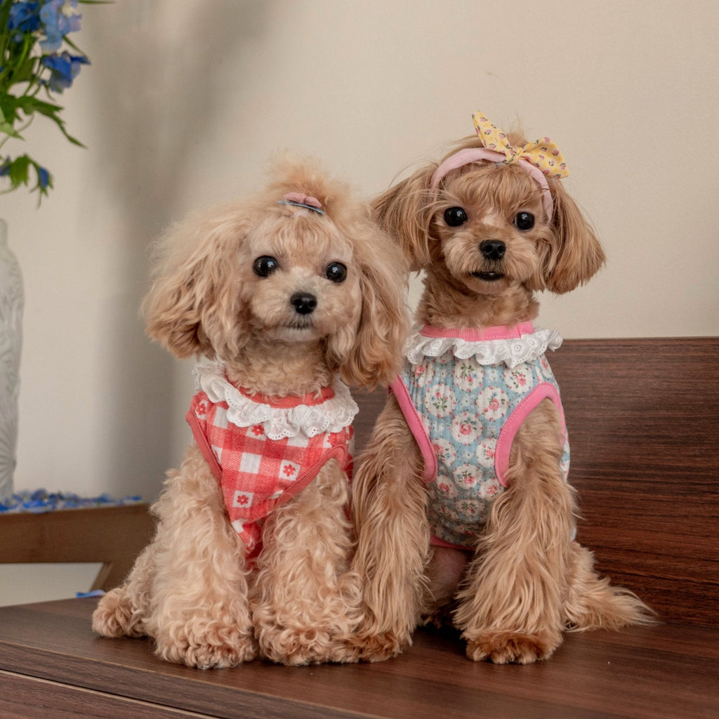 Cotton Floral Breathable Vest for Toy Dogs - PIKAPIKA