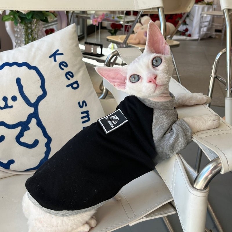 Cotton Hoodie Comfortable for Sphynx Cat Devon Rex Clothing - PIKAPIKA