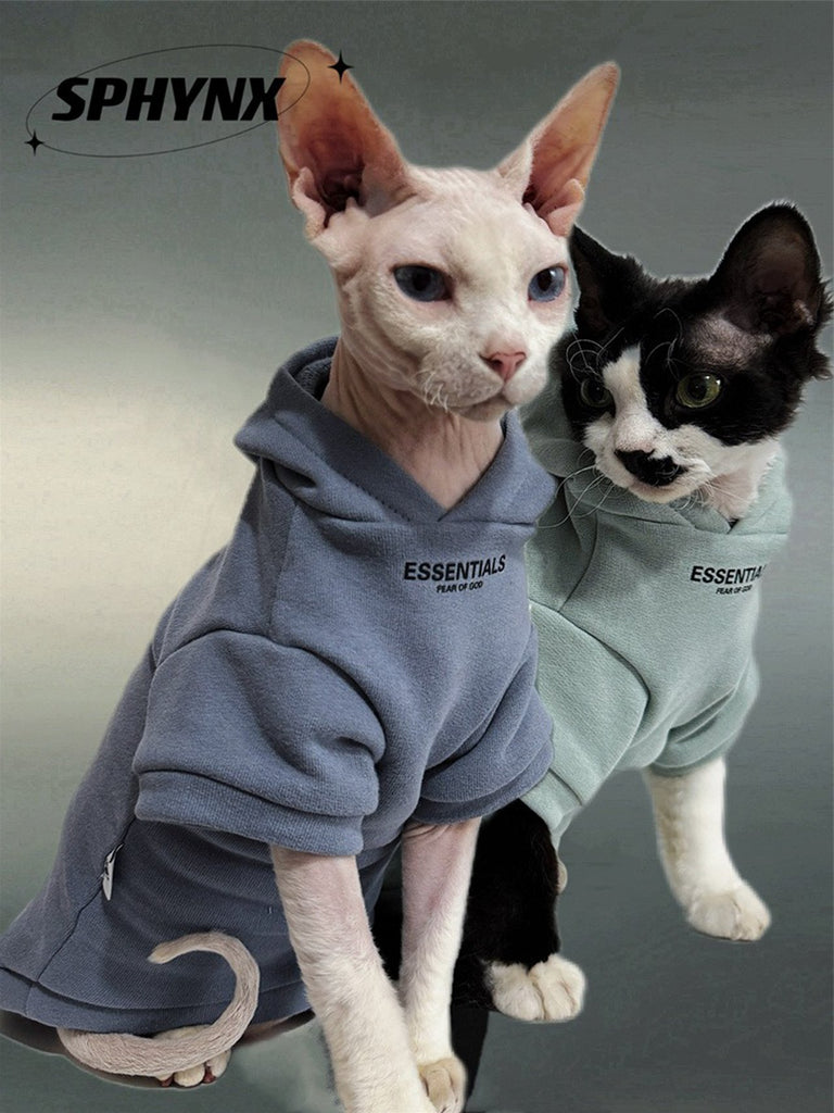 Cotton Hoodie Sphynx Cat Clothes - PIKAPIKA