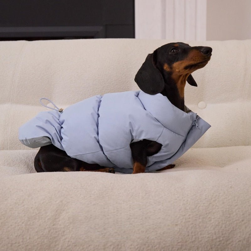 Cotton Reversible Puffer Vest Dog Clothes Water - Resistant Anti - Static Winter Jacket - PIKAPIKA