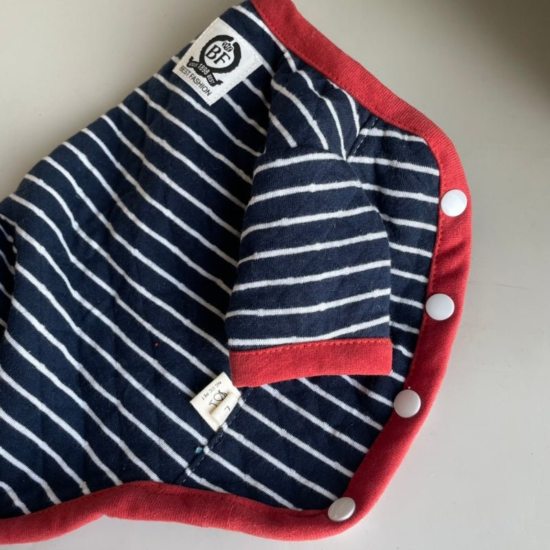 Cotton Striped Hoodie Sphynx Devon Cat Clothes Pullover Sweatshirt - PIKAPIKA