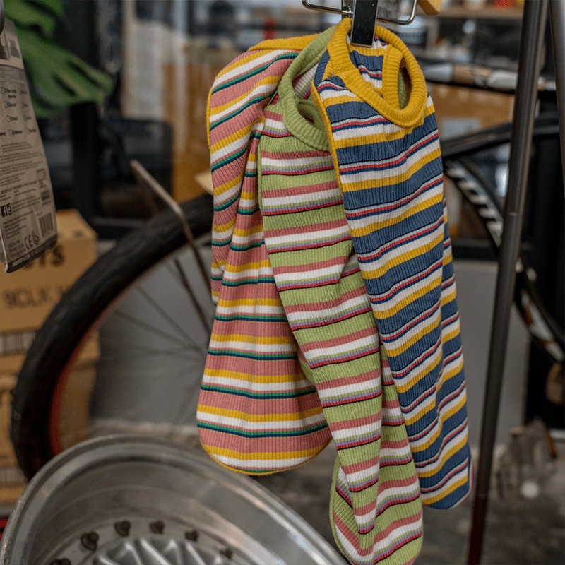 Cotton Striped Vest Elastic Sleeveless Tank Sphynx Cat Clothes - PIKAPIKA