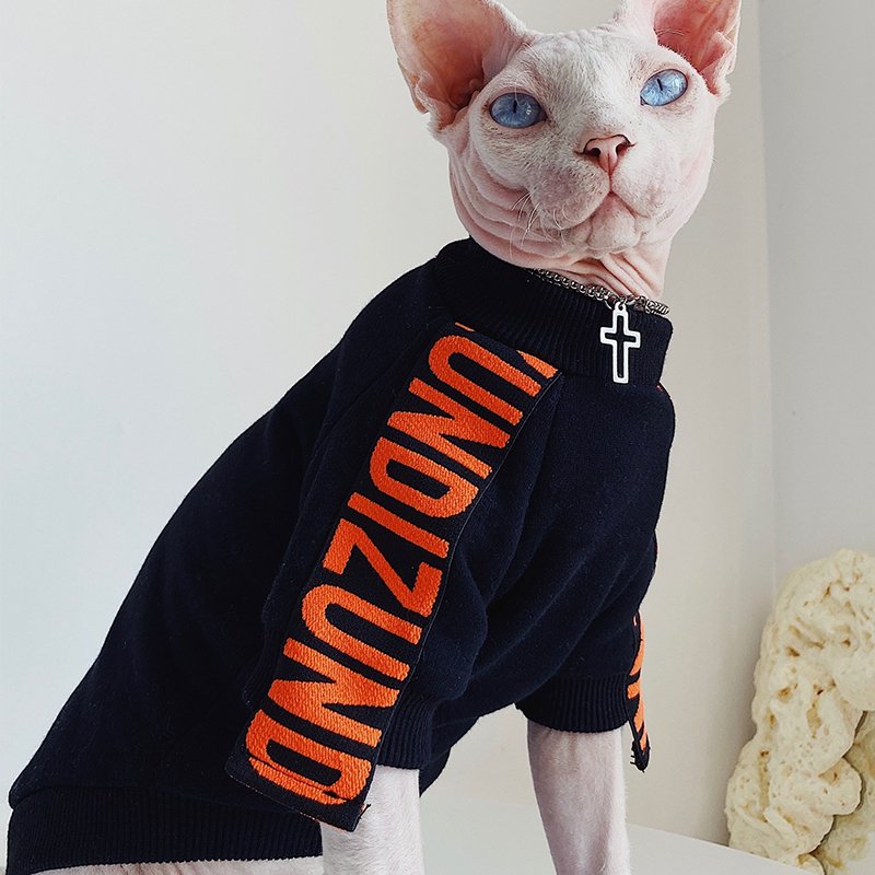 Cotton T-shirts Shirts Cool Tee Sphynx Cat Clothes - PIKAPIKA