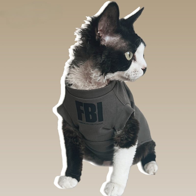 Cotton T-shirts Sleeveless Shirts Sphynx Cat Clothes - PIKAPIKA
