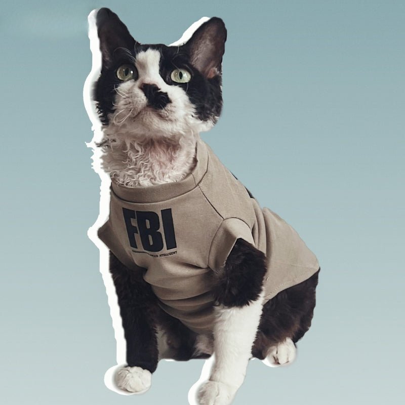 Cotton T-shirts Sleeveless Shirts Sphynx Cat Clothes - PIKAPIKA