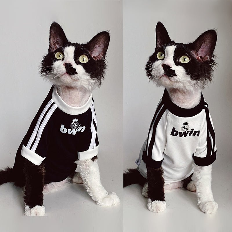 Cotton T-Shirts Top Sports Sphynx Cat Clothes - PIKAPIKA