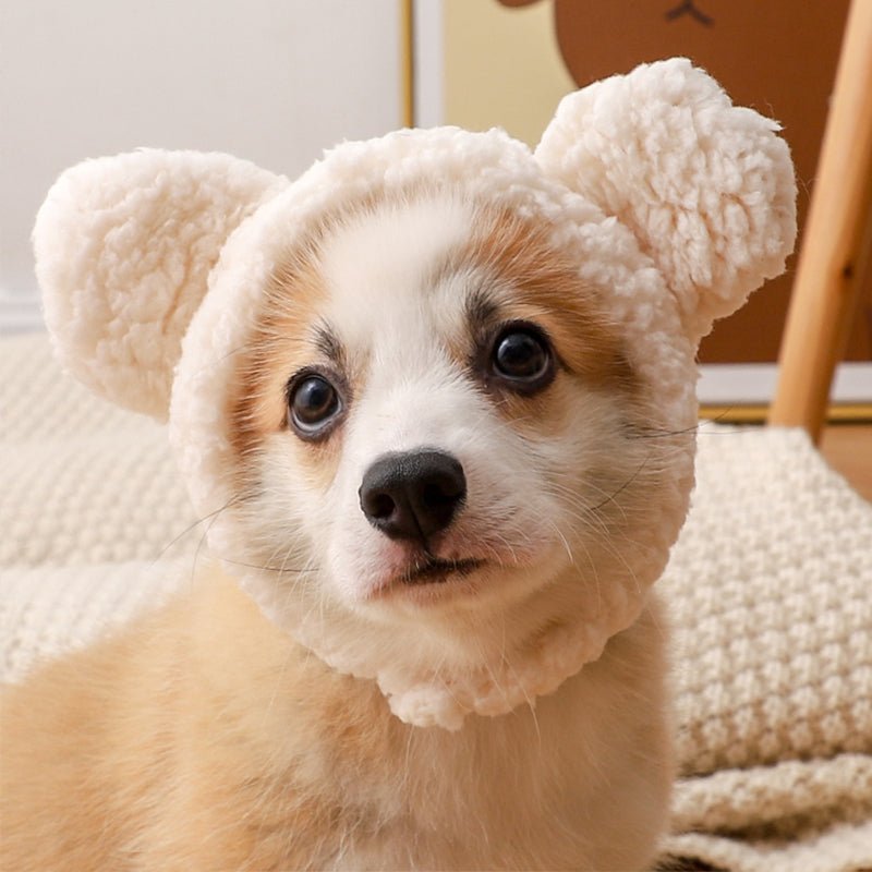 Cute Fleece Ear Cover Dog Hat - PIKAPIKA