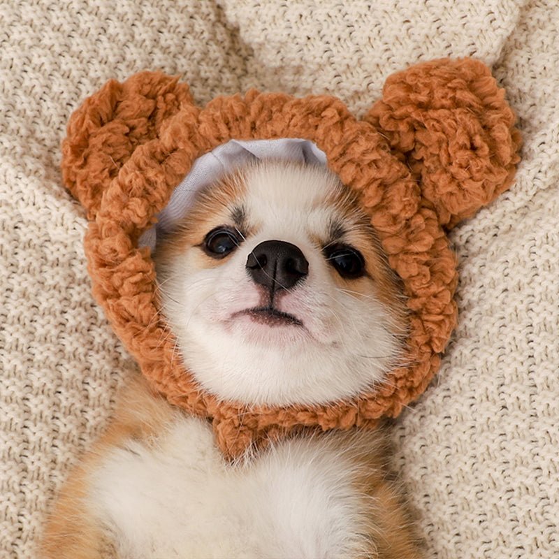 Cute Fleece Ear Cover Dog Hat - PIKAPIKA