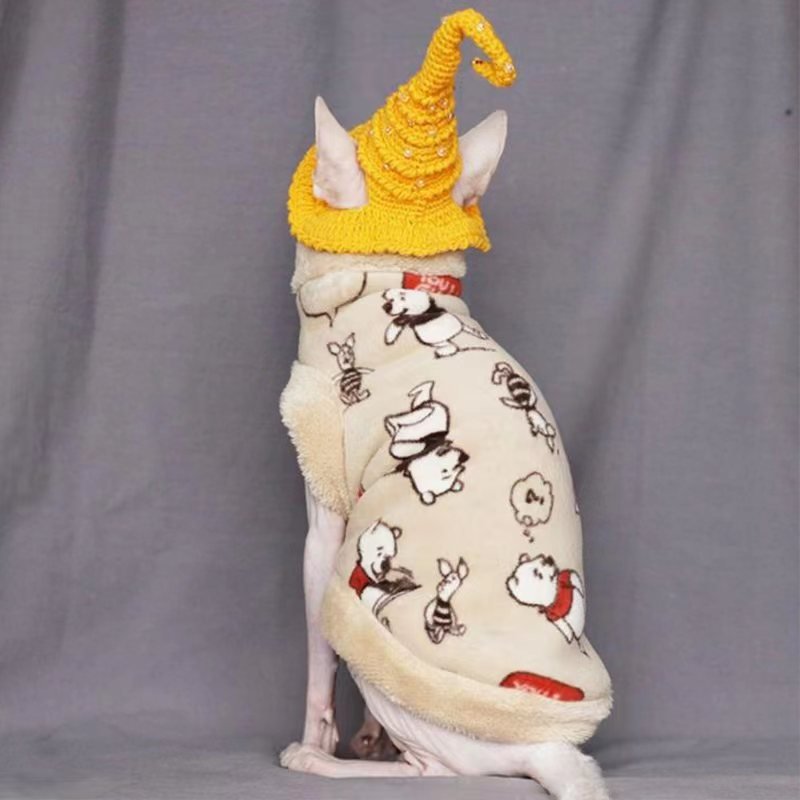 Cute Knitted Handmade Hat Sphynx Cat Hat - PIKAPIKA