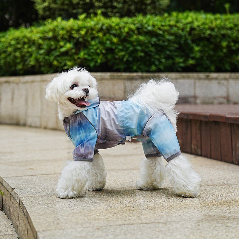 Dazzling Waterproof 4Legs Cover Raincoats Outdoor Dog Clothes - PIKAPIKA