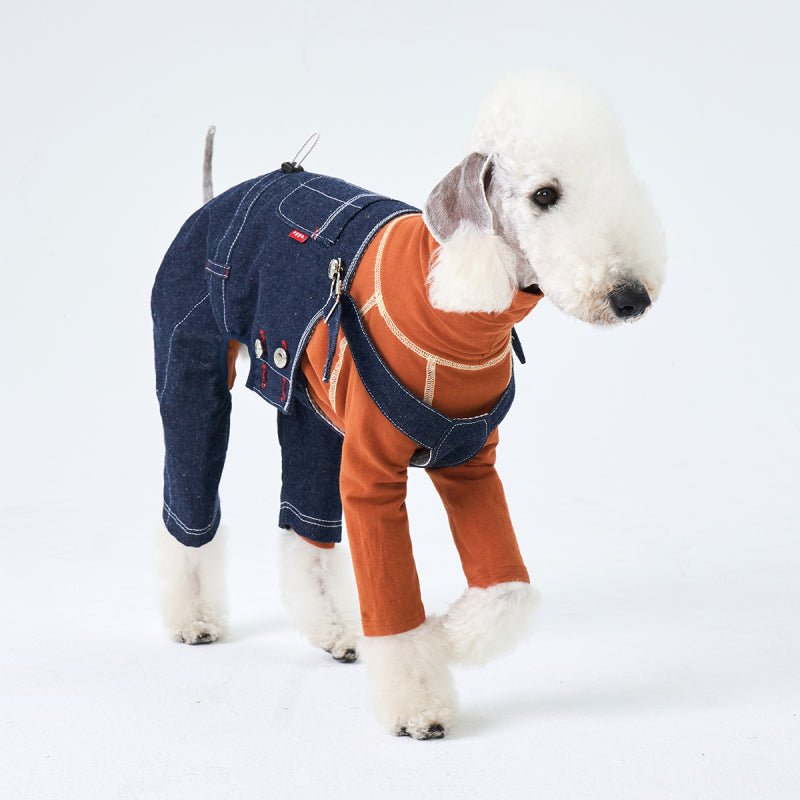 Denim Pants Onesies Sighthounds Dog Clothes - PIKAPIKA