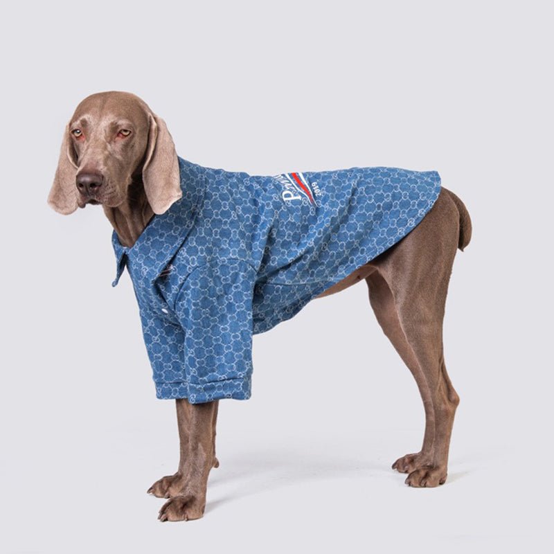 Denim Shirt Big Dog Clothes Cotton Soft Spring - PIKAPIKA