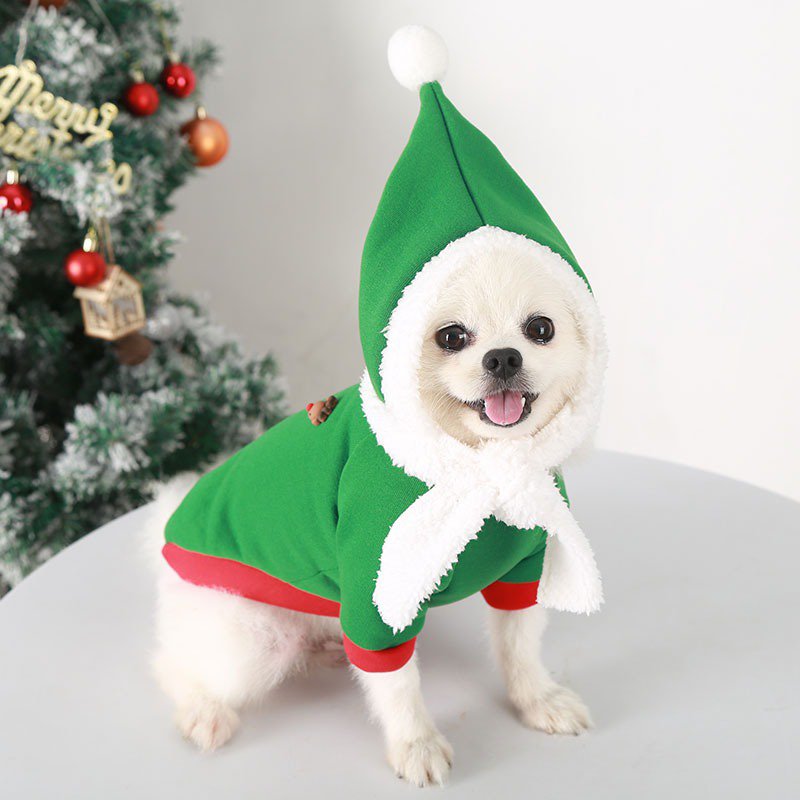 Dog Clothes Christmas Hoodie - PIKAPIKA