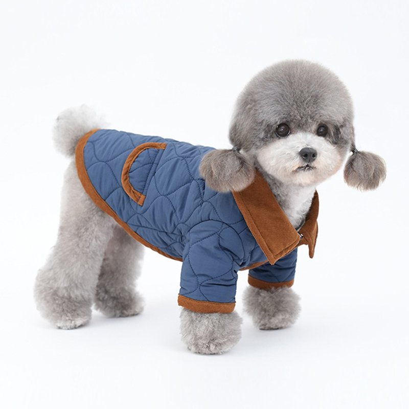 Dog Clothes Cotton Padded Shirt Jacket Warm Coat - PIKAPIKA