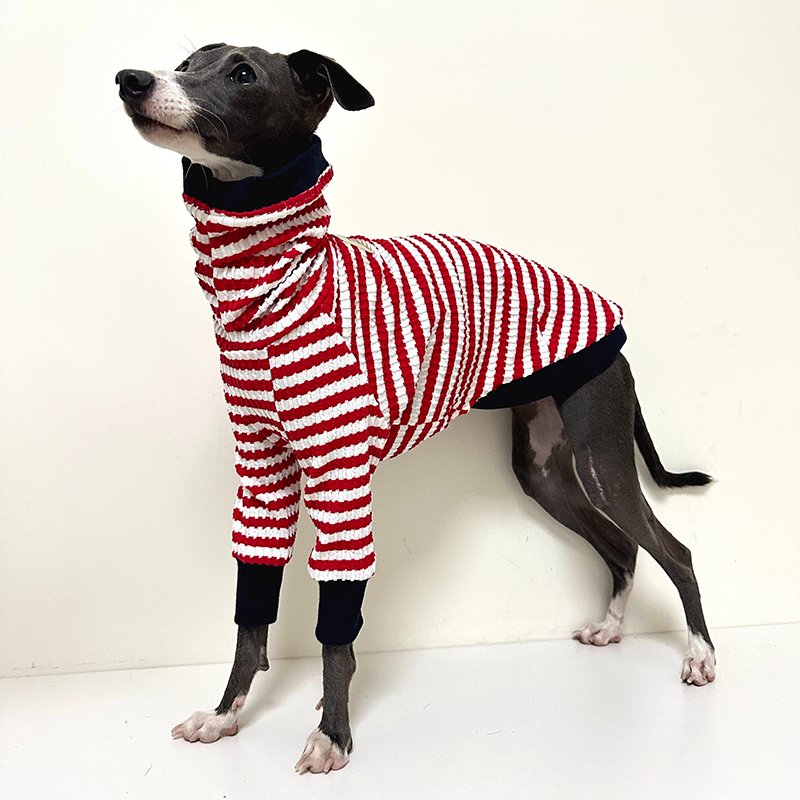 Dog Clothes Cotton Stripe Shirts for Italian Greyhound Whippet - PIKAPIKA
