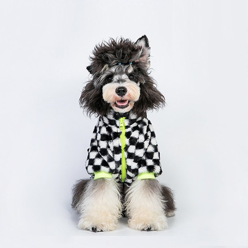 Dog Clothes Faux Fur Jacket Fleece Lining Coat - PIKAPIKA