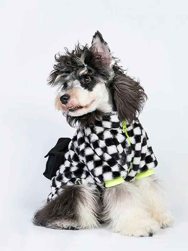 Dog Clothes Faux Fur Jacket Fleece Lining Coat - PIKAPIKA