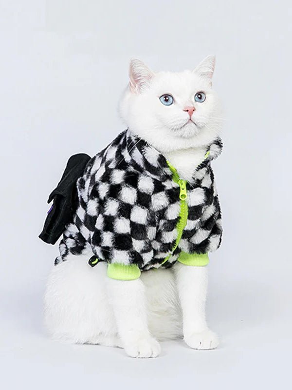 Dog Clothes Faux Fur Jacket Fleece Lining Coat - PIKAPIKA