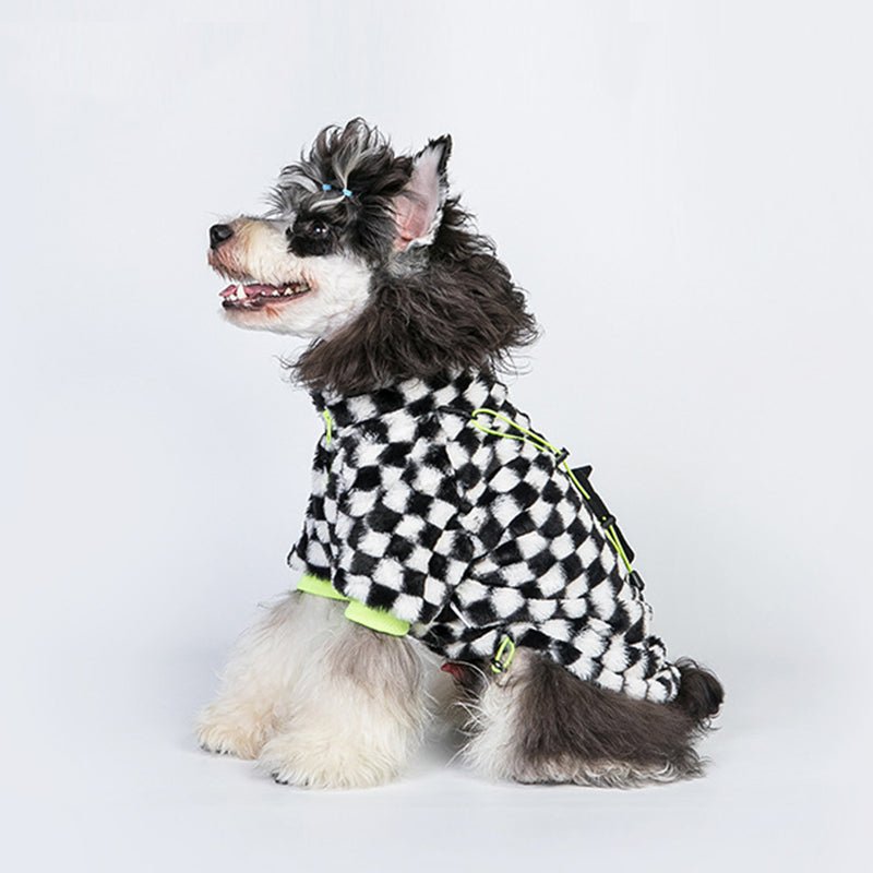 Dog Clothes Faux Fur Jacket Fleece Lining Coat - PIKAPIKA