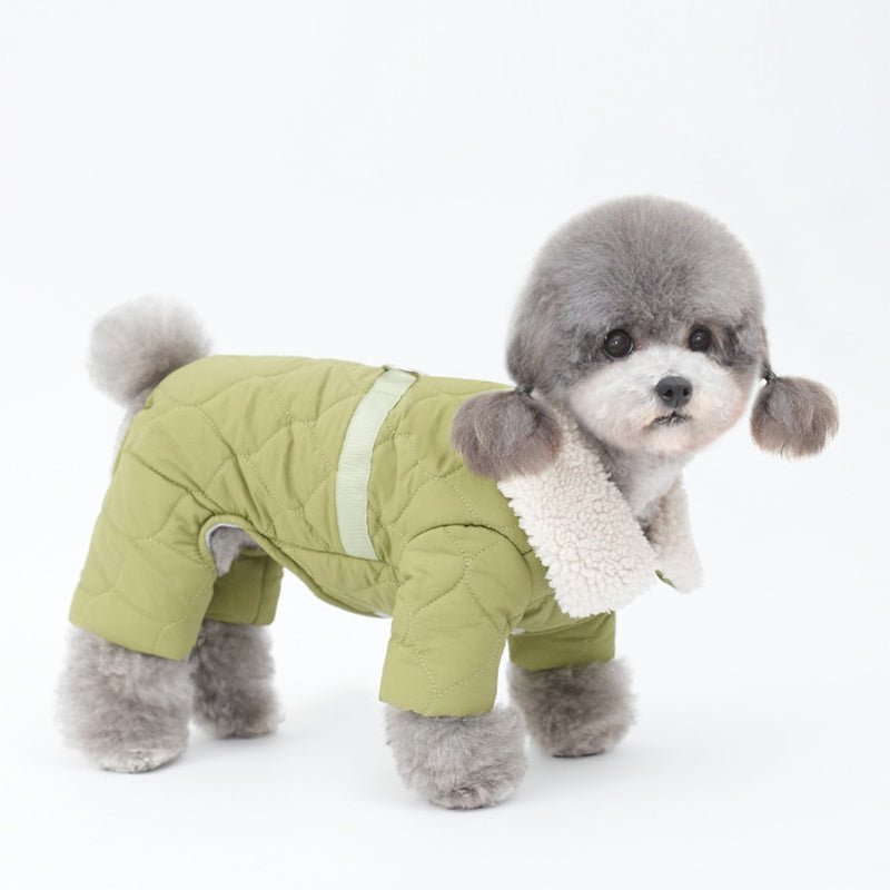 Dog Clothes Fleece Padded Parka Jacket Coat Onesie - PIKAPIKA