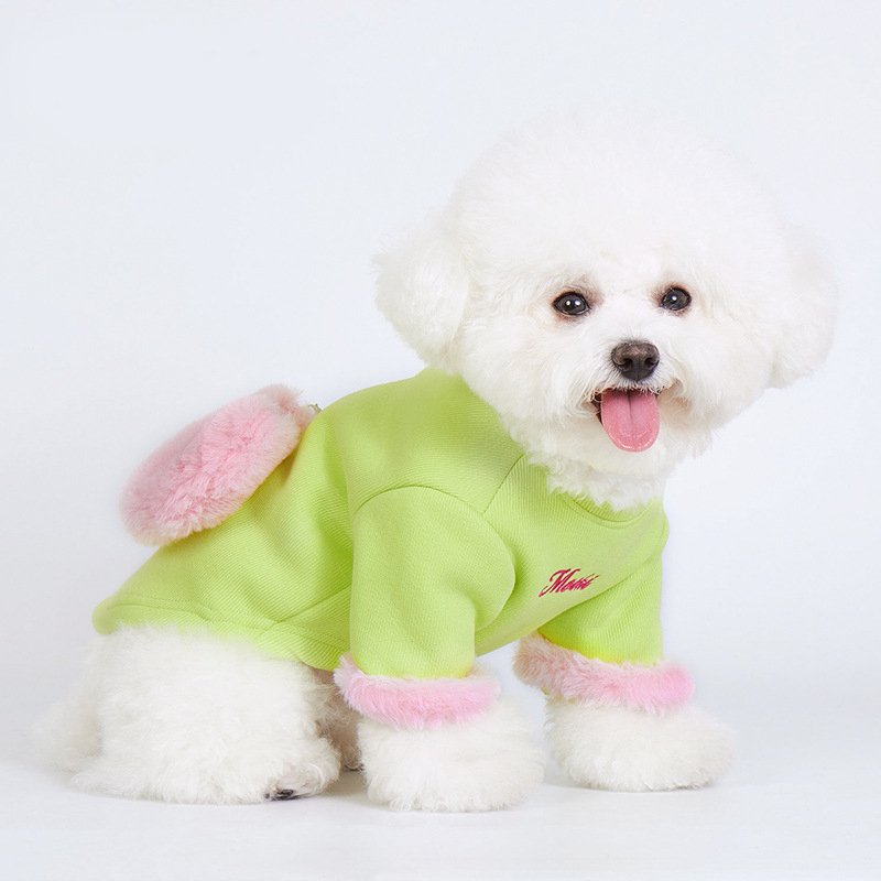 Dog Clothes Furry T-shirt Winter - PIKAPIKA