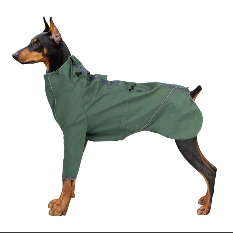 Dog Clothes Raincoat Reflective Windproof Waterproof Jacket - PIKAPIKA