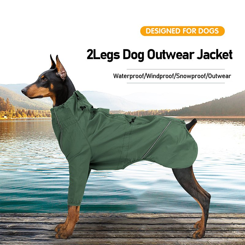 best rain gear for dogs Reflective Waterproof Raincoat for Big Dogs