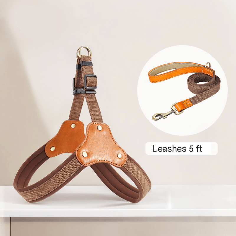 Dog Harness Vest No - Pull Custom ID Tag with Leashes - PIKAPIKA