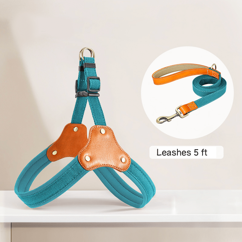Dog Harness Vest No - Pull Custom ID Tag with Leashes - PIKAPIKA